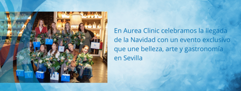 La Dra. Ana Martínez Padila con las invitadas al Aurea Xmas Glow