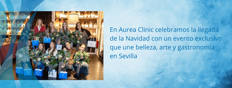 La Dra. Ana Martínez Padila con las invitadas al Aurea Xmas Glow