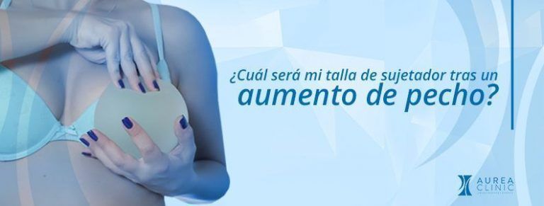 talla de sujetador tras un aumento de pecho